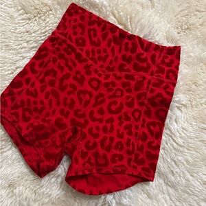 Balance athletica red panther shorts